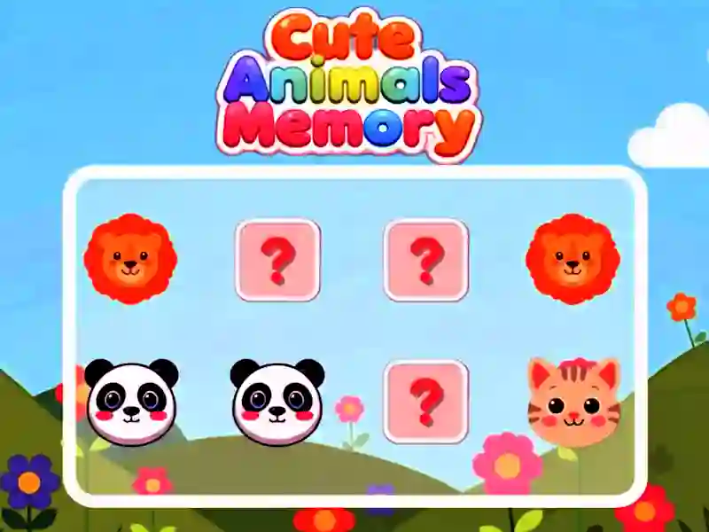 Joc Cute Animals Memory on-line