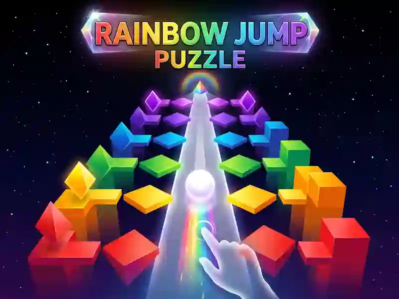 Joc Rainbow Jump Puzzle on-line