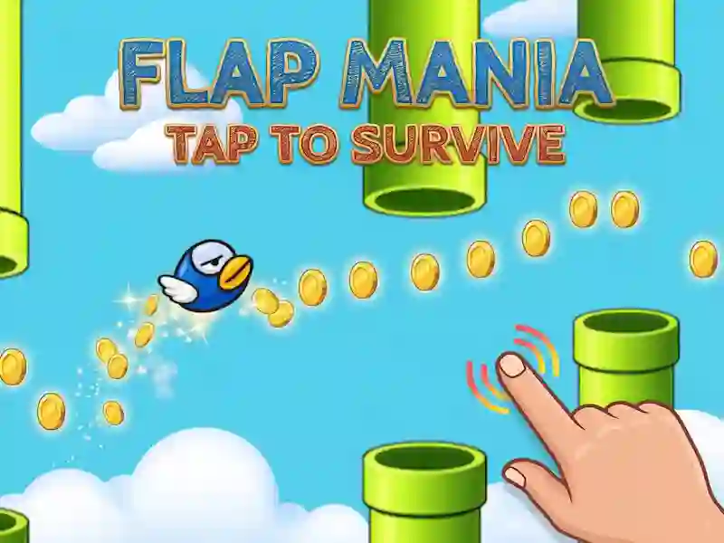 Joc Flap Mania Atingeți pentru a supraviețui on-line