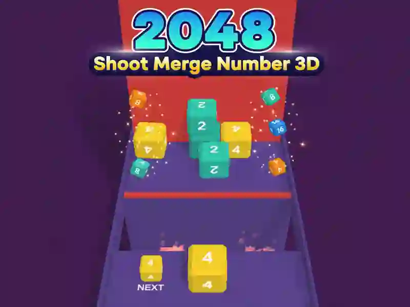 Joc 2048 Trage numărul de îmbinare 3D on-line