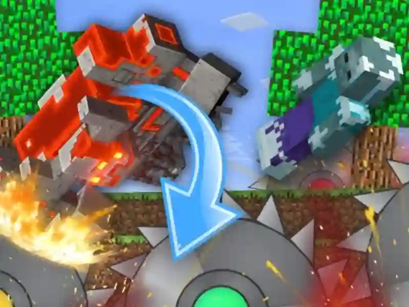 Joc Ferma Mobs din Mine Block! on-line