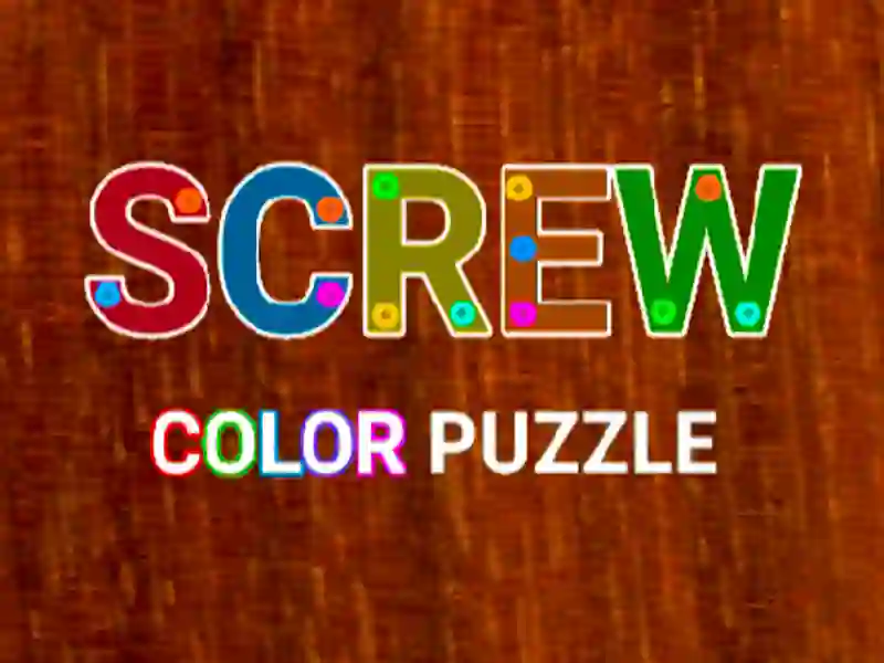 Joc Puzzle-ul de culoare înșurubată on-line Joc Puzzle-ul de culoare înșurubată on-line
