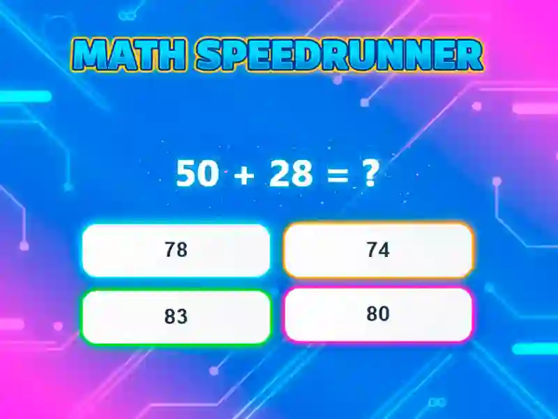 Joc Math Speedrunner on-line
