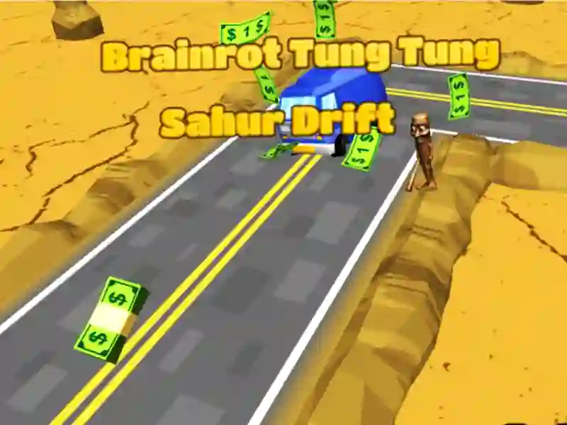 Joc Brainrot Tung Tung Sahur Drift on-line