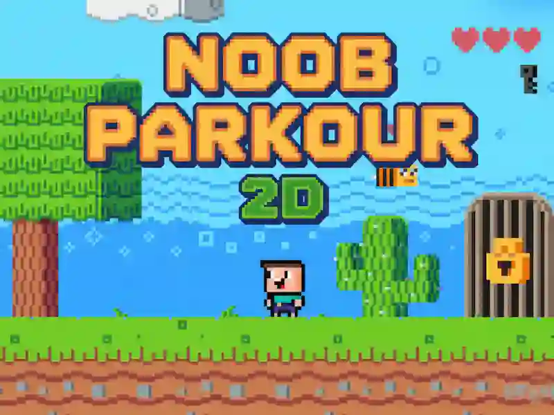 Joc Noob Parkour 2D on-line