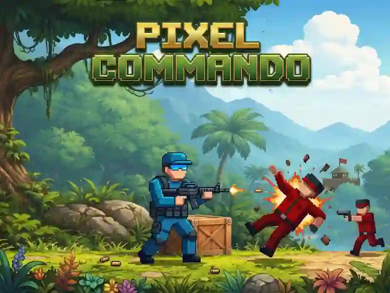 Joc Pixel Commando on-line