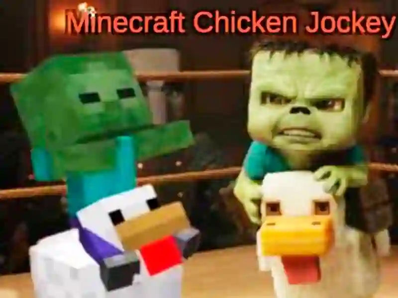 Joc Jockey de pui Minecraft on-line Joc Jockey de pui Minecraft on-line