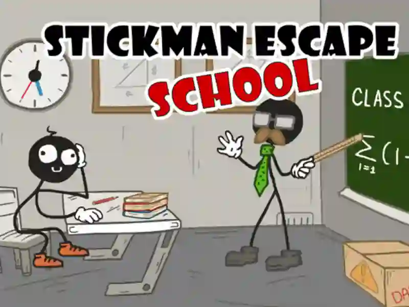 Joc Stickman Escape School on-line