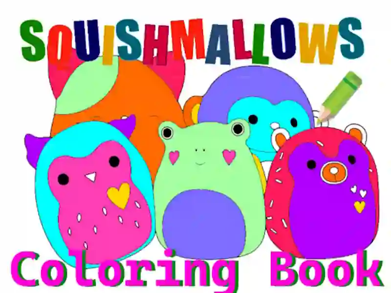 Joc Cartea de colorat Squishmallow on-line
