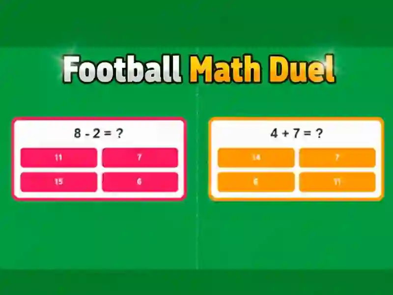 Joc Duel de fotbal la matematică on-line