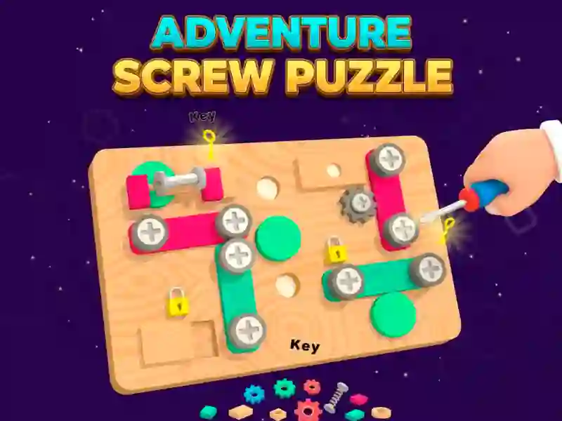 Joc Puzzle cu șuruburi de aventură on-line