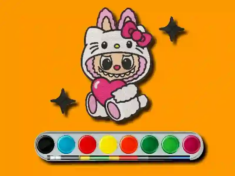 Joc Adventure de colorat LaBUBU on-line