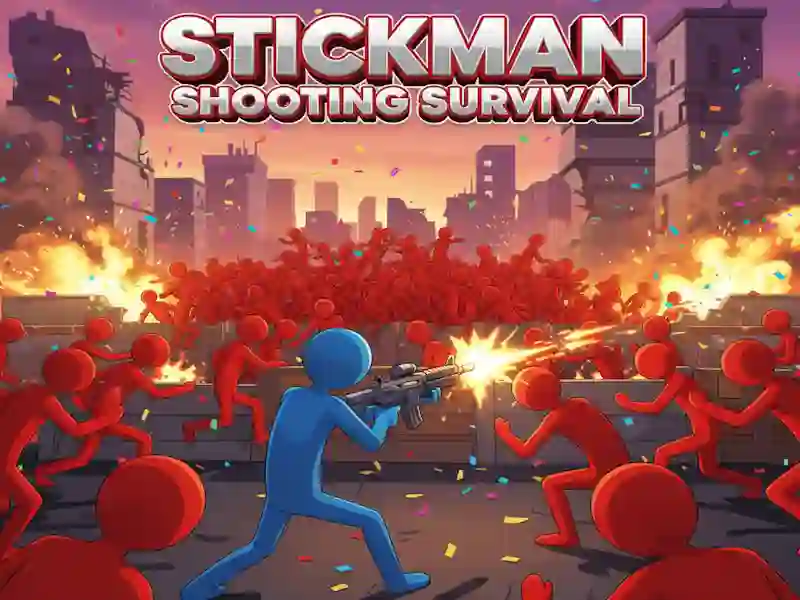 Joc Stickman Shooting Survival on-line