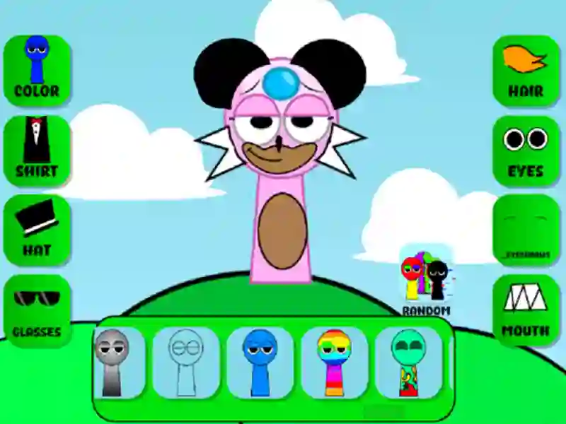 Joc Producător de personaje sprunki OC on-line