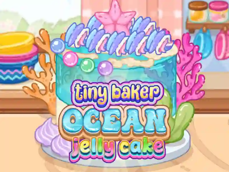 Joc Tort cu jeleu de ocean Tiny Baker on-line
