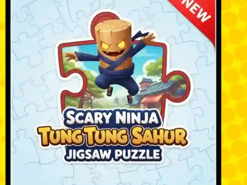 Joc Înfricoșător ninja tung tung sahur puzzle jigsaw on-line