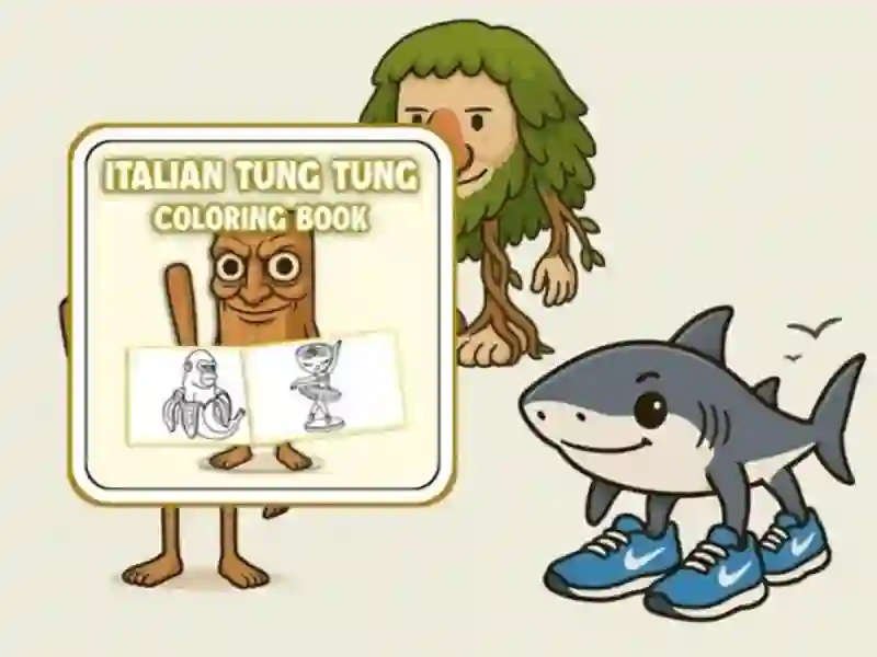 Joc Cartea de colorat Tung Tung Sahur on-line