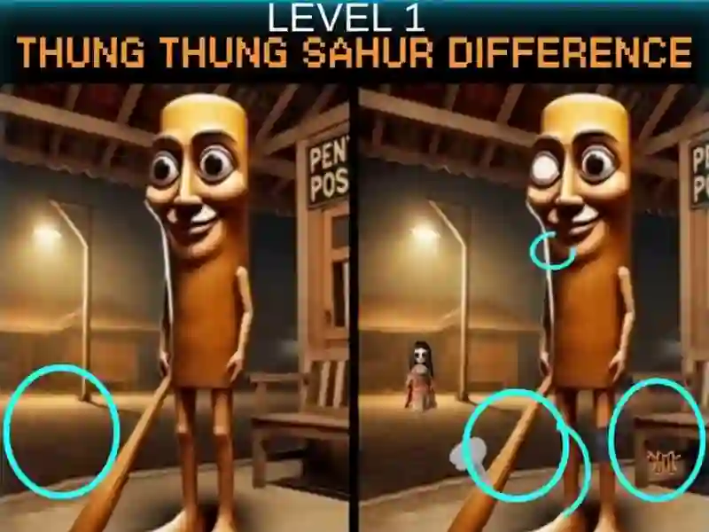 Joc Diferența Thung Thung Sahur on-line
