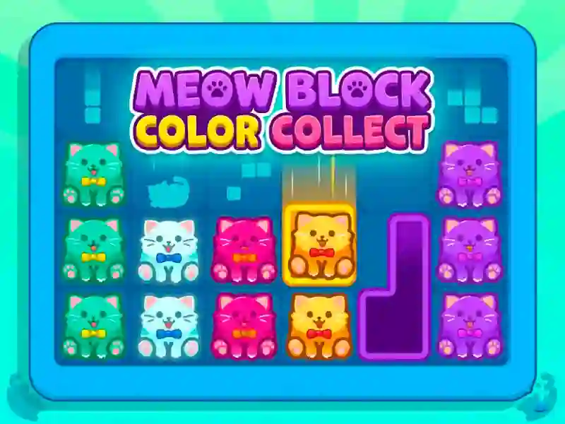 Joc Meow Block Color Collect on-line