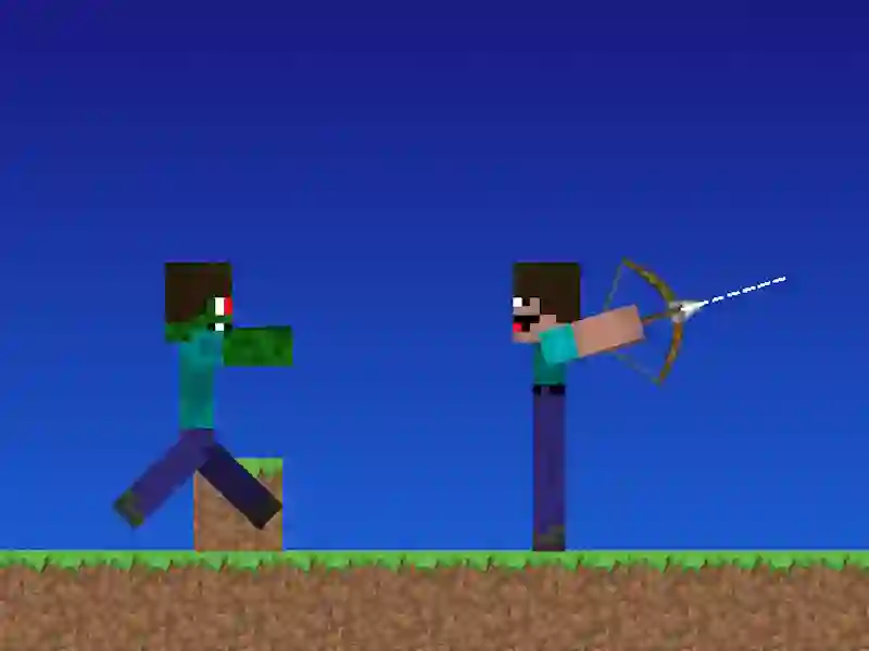Joc Noob vs pro dar arcași minecraft on-line