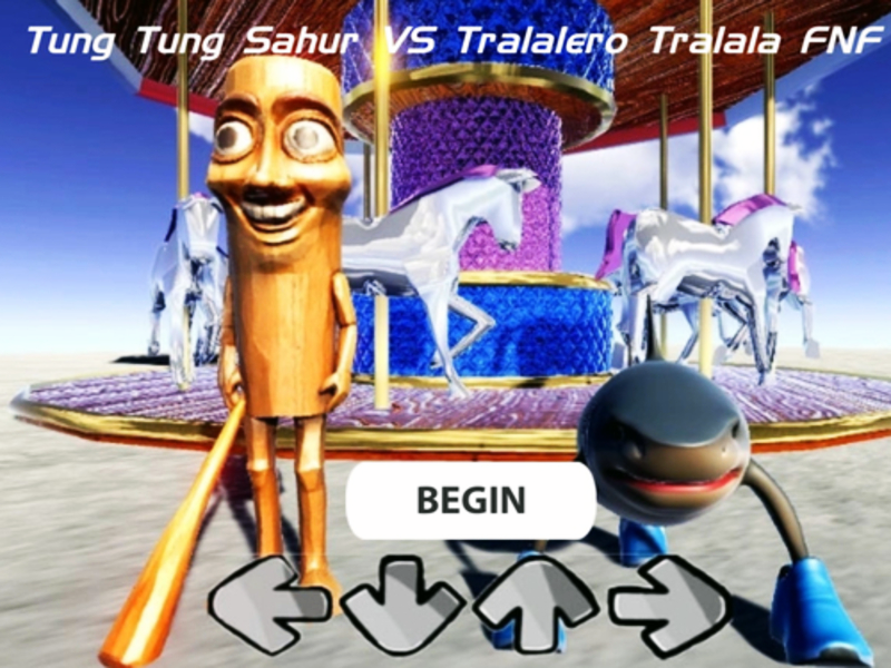 Joc Tung Tung Sahur vs Tralalero Tralala FNF on-line