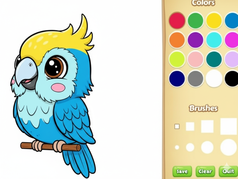 Joc Cartea de colorat pentru animale Kawaii on-line