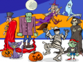 Joc Găsește 5 Diferențe Halloween on-line