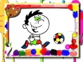 Joc Timp de colorat fotbal on-line
