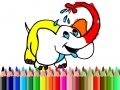 Joc Înapoi la școală: Colorare elefant on-line