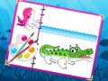 Joc Carte de colorat cu creaturi marine on-line