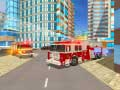 Joc Simulator de conducere a camionului de salvare în Orașul Focului on-line