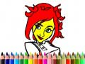 Joc Înapoi la școală: Colorat fetiță drăguță on-line