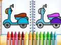 Joc Carte de colorat cu biciclete drăguțe on-line