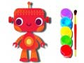 Joc Înapoi la școală: Carte de colorat cu roboți on-line