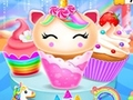Joc Design de gătit cupcakes cu unicorn și sirenă on-line