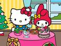 Joc Cină de Crăciun cu Hello Kitty și prietenii on-line