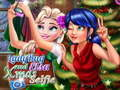 Joc Selfie de Crăciun cu Ladybug și Elsa on-line