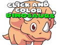 Joc Fă clic și Colorează Dinozaurii on-line