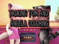 Joc Colorare cu Talking Tom și Angela on-line