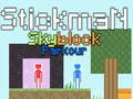 Joc Parkour Stickman Skyblock on-line