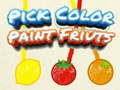 Joc Alege culoarea Pictați fructe on-line