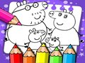 Joc Carte de colorat Peppa Pig on-line