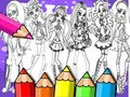 Joc Cartea de colorat Monster High on-line