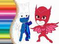 Joc Caiet de colorat PJ Masks on-line