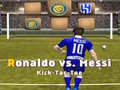 Joc Messi vs Ronaldo Kick Tac Toe on-line