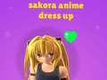 Joc Sakora: Îmbrăcăminte Anime on-line