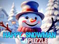 Joc Puzzle Om de Zăpadă Fericit on-line