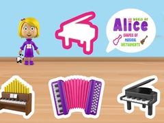 Joc Lumea formelor instrumentelor muzicale ale lui Alice on-line