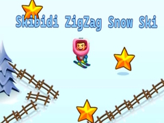 Joc Skibidi ZigZag Schi pe Zăpadă on-line