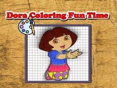 Joc Timp Distractiv de Colorat cu Dora on-line